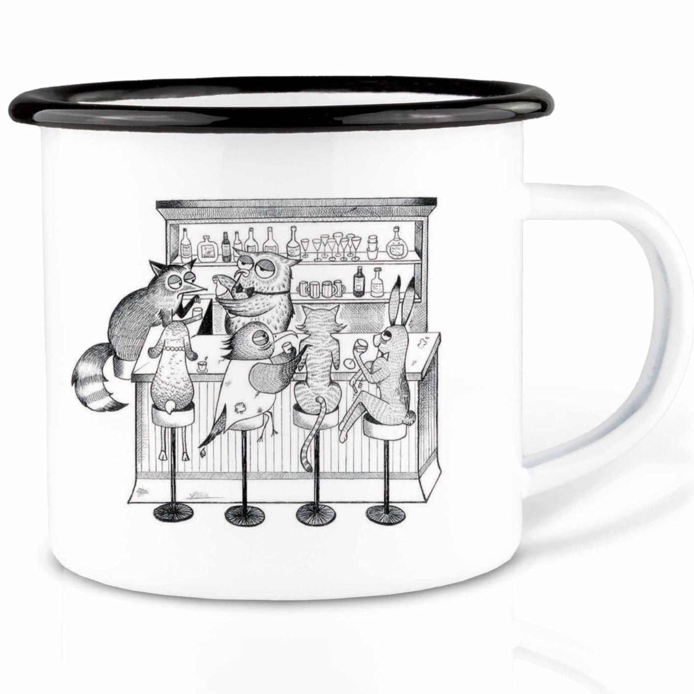 Emaille-Tasse - Animal Bar