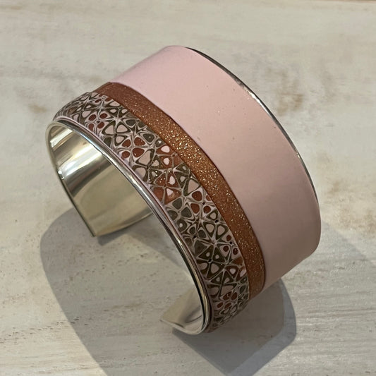 ¨Gilded Rose¨bracelet cuff  by Stephanie Fraselle - Artisan Jewellery Design