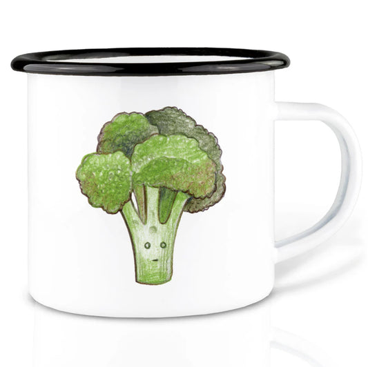 Robust and Light Enamel cup - Broccoli