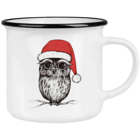 High quality ceramic mug- Wise Christmas Owl