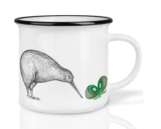 Hochwertige Keramiktasse - Two Kiwis