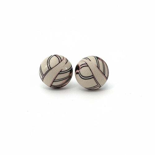 Cappuccino | Leaf Abstract Stud Earrings