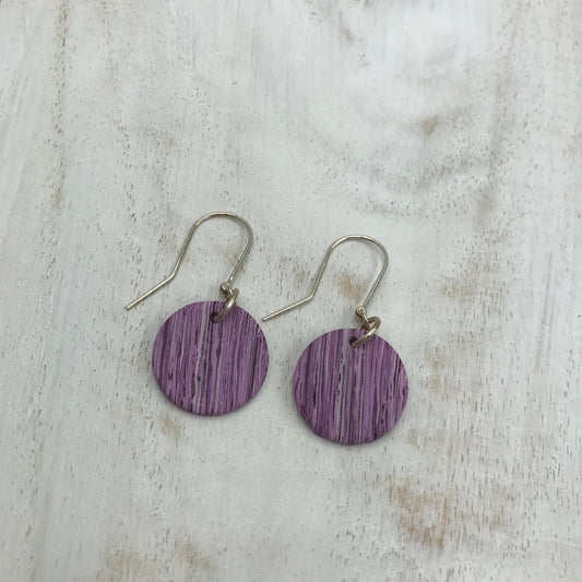 “Purple vibes”  925 STERLING SILVER  - handmade Earring drops - by Stephanie Fraselle - Artisan Jewellery Design