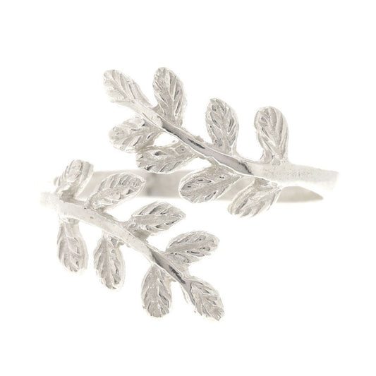 O L I V E      B R A N CH E S    sterling silver 925 ring.