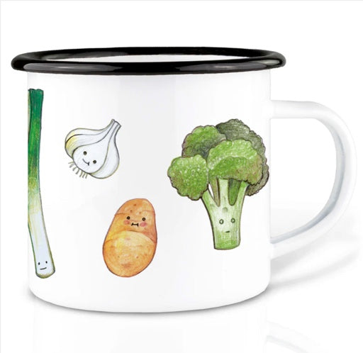 Robust and Light Enamel cup - Vegetable Platter