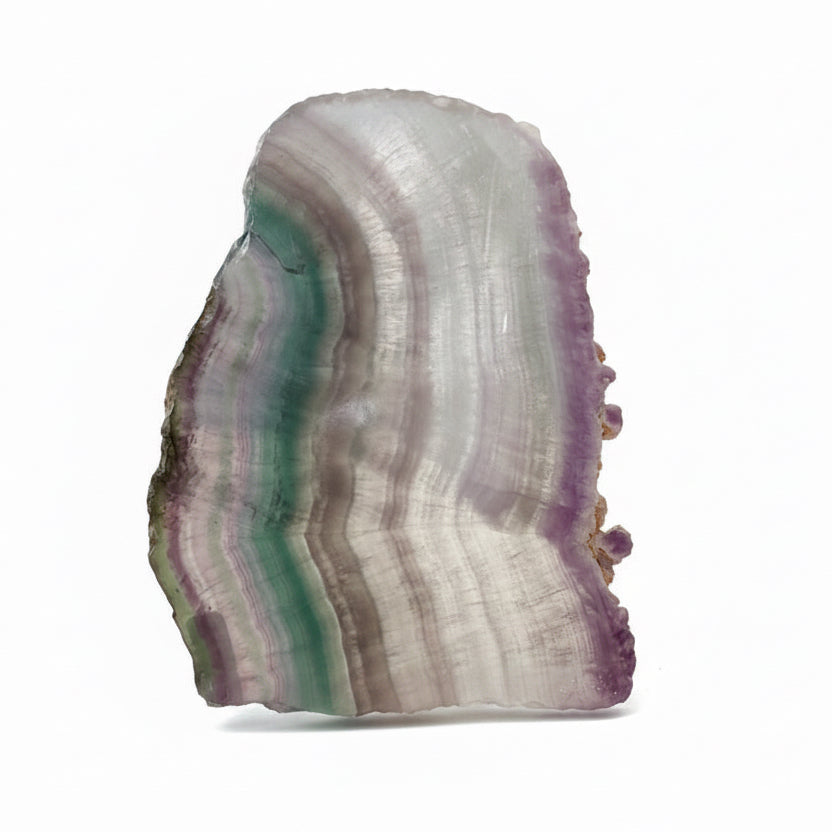 Natural Rainbow Fluorite Slice