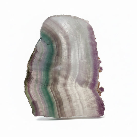 Natural Rainbow Fluorite Slice