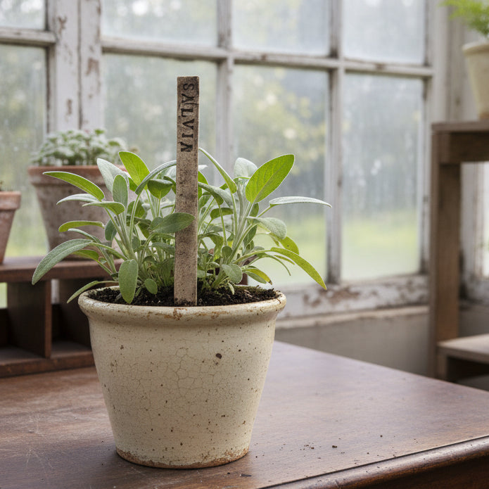 Handmade Ceramic Herb Plant Markers – Spanish Collection
