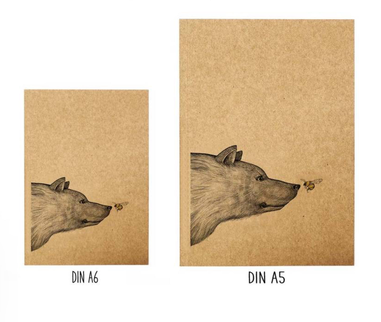 Notebook - Bear & The Bee, The Encounter   - RECYCLED PAPER