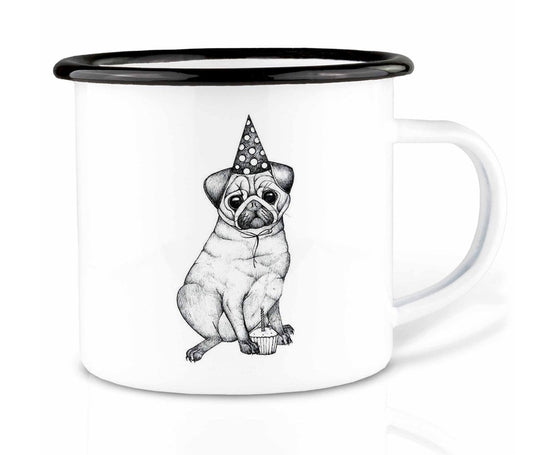Emaille Tasse - MOPS