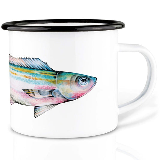 Enamel cup - Fish (Opal) 3