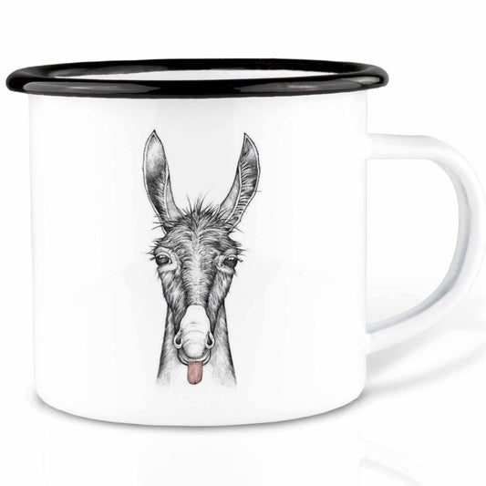 Enamel cup - Donkey