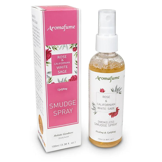 Spray limpiador de aura con salvia blanca y palo santo - 100 ml - Aporta protección y conexión a tierra