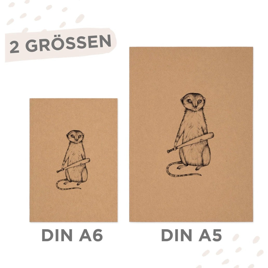 Notizbuch -Mere cat - RECYCLINGPAPIER 