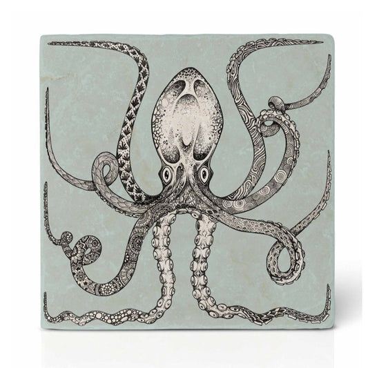 Natural stone art tile “Octopus ”