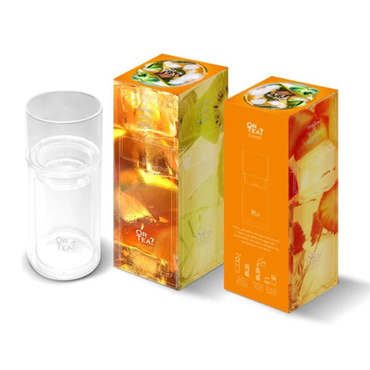 Vaso para té helado + colador de hielo Or Tea?™ Glassier™.