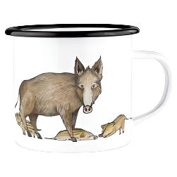 Robust Enamel cup - Wild Boar Family