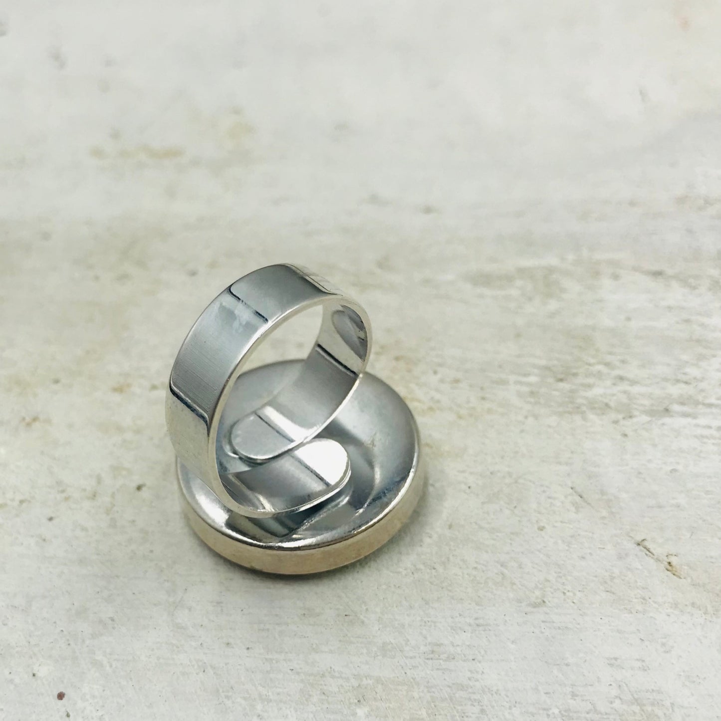 “Country”  Round Adjustable 22mm ring by Stephanie Fraselle - Artisan Jewellery Design