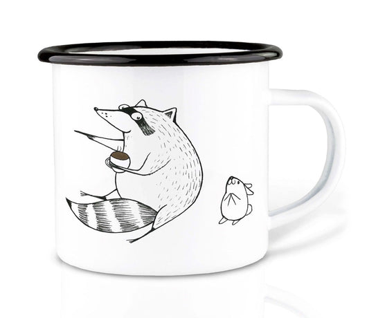 Enamel cup - Coffee time