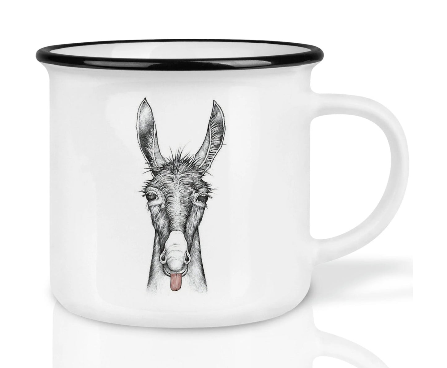 Hochwertige Keramiktasse - Esel