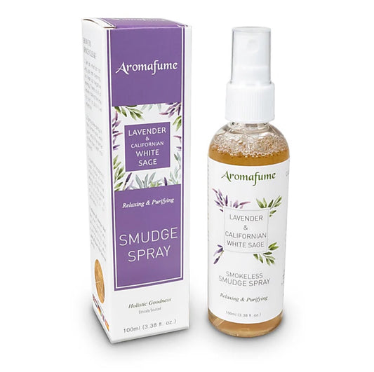 Spray limpiador de aura con salvia blanca y palo santo - 100 ml - Aporta protección y conexión a tierra