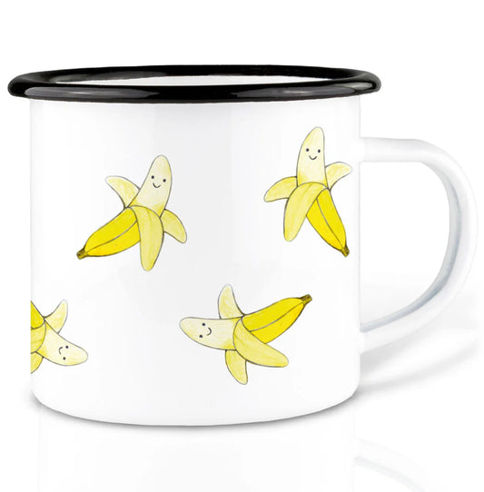Robust and Light Enamel cup - Bananas