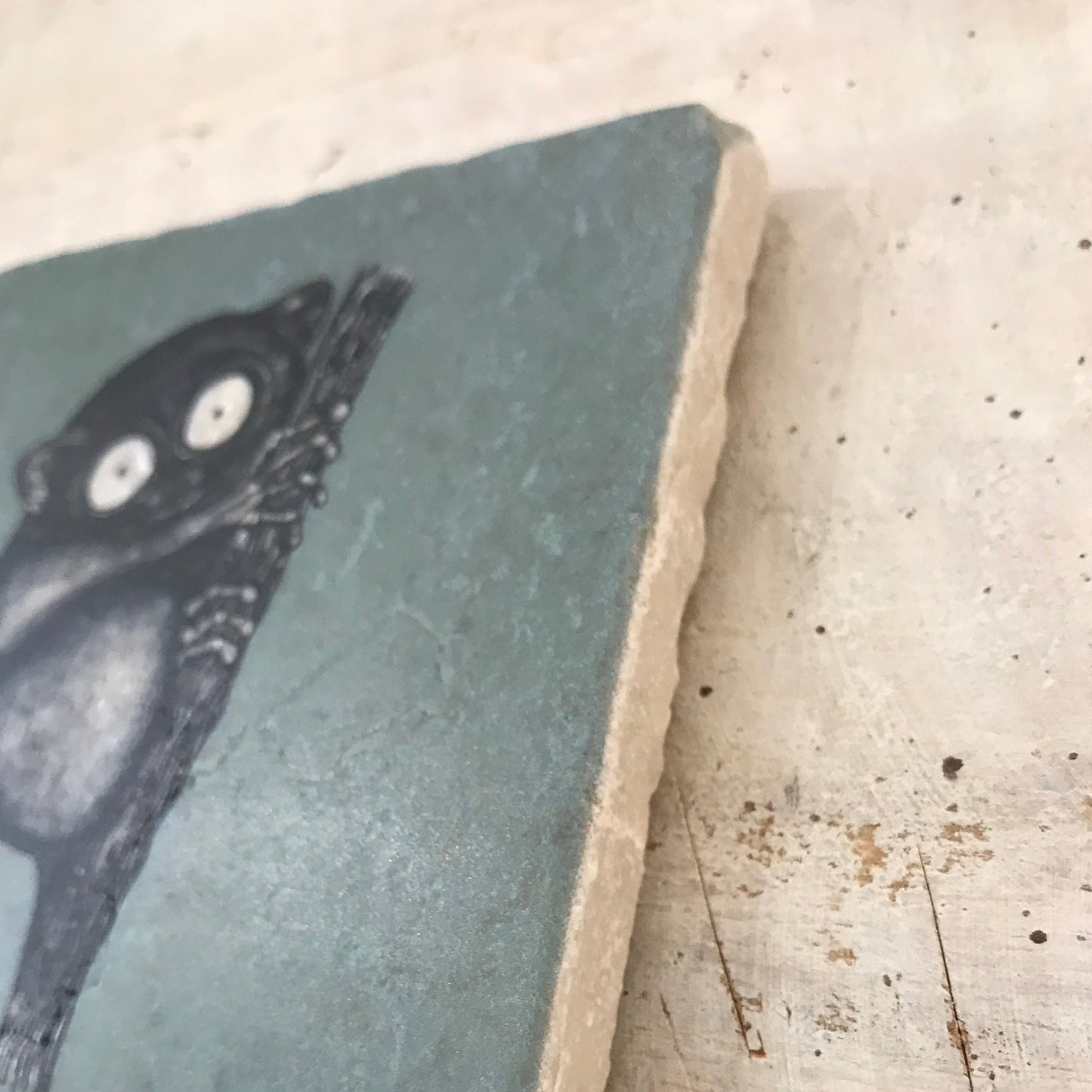 Natural stone art tile  “Tarsier”