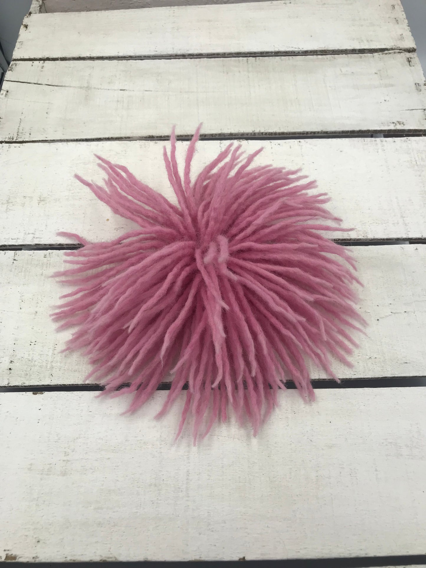 Crafted by hand for you-  Merino wool Anemone Brooch