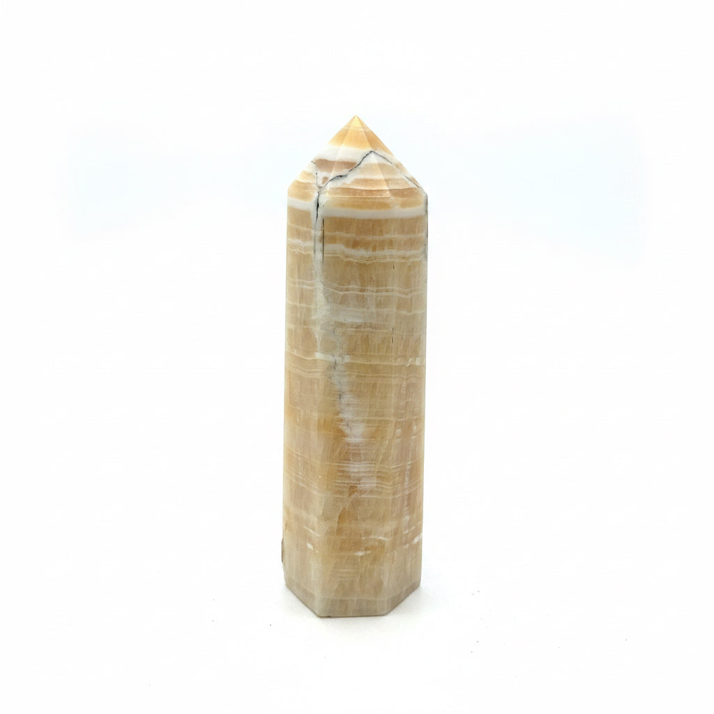 Orange Calcite Obelisk