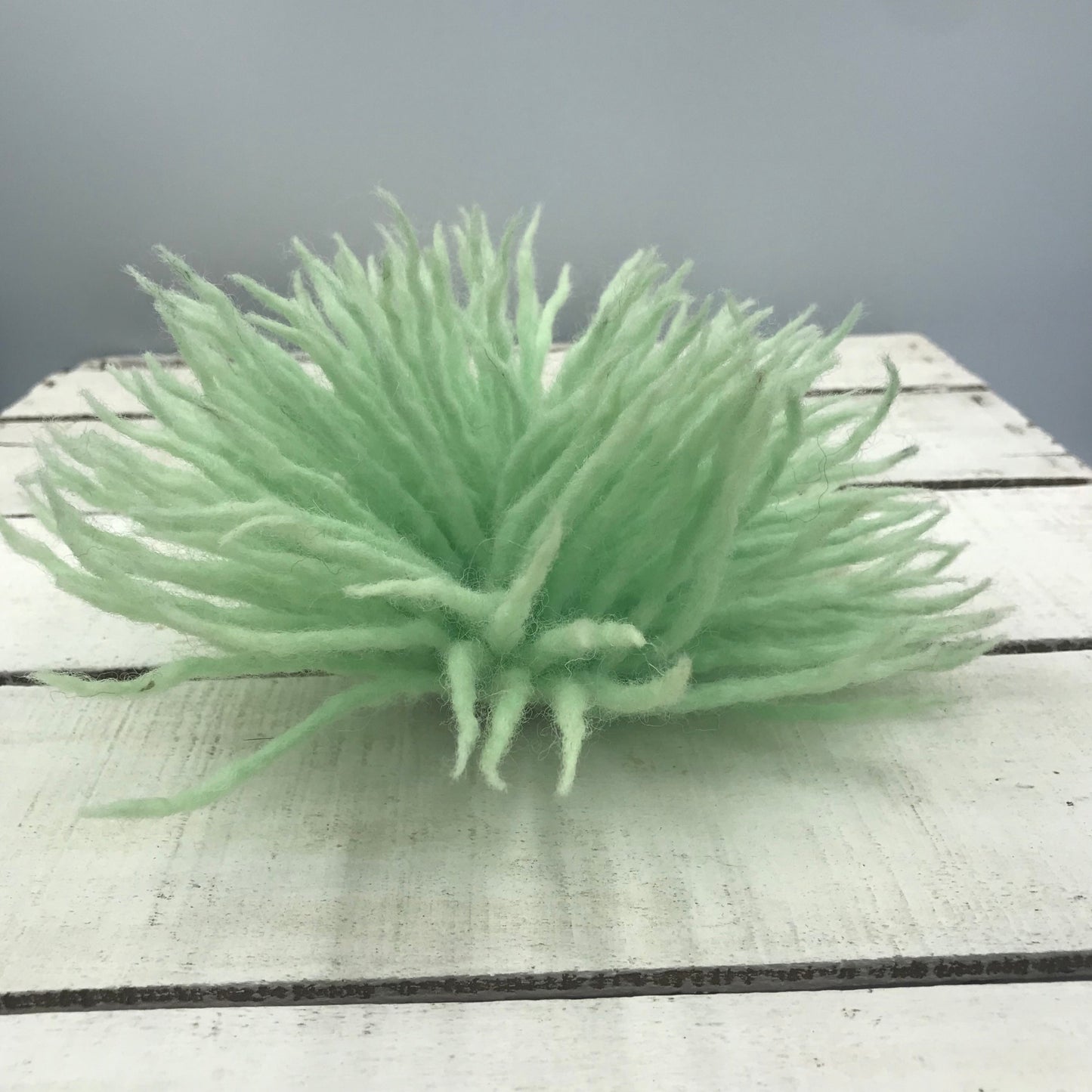 Crafted by hand for you-  Merino wool Anemone Brooch