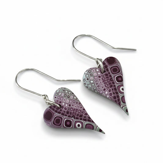 Sanctuary Tapered Hearts | Sterling Silver Earrings