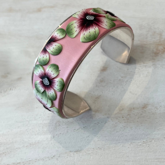 “Enchanted Garden”  Bracelet cuff by Stephanie Fraselle - Artisan Jewellery Design