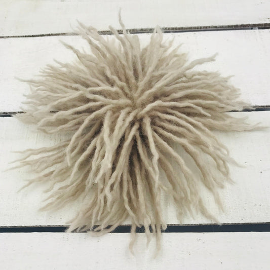 Large handmade anemone flower brooch made from Australian Merino wool with nickel free pin, soft felted floral accessory