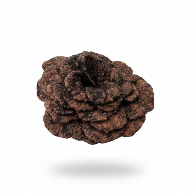 Flower Pin | Brooch | Handmade Merino Wool