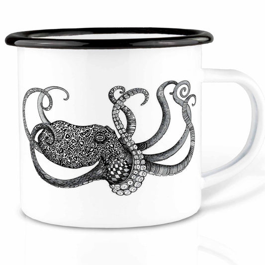 Enamel cup - Octopus