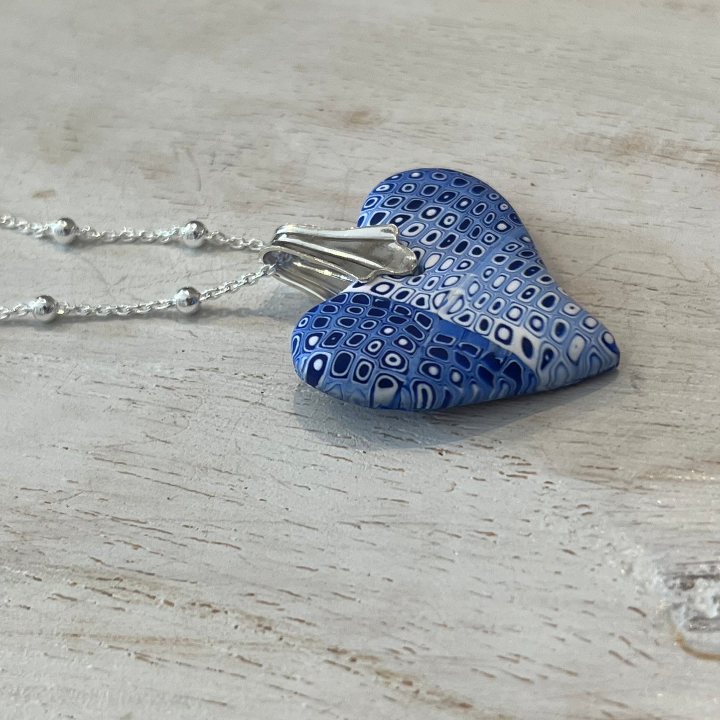 Marégraphie -hand sculpted Mini heart by Stephanie Fraselle - Artisan Jewellery Design