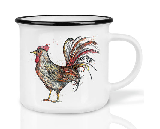 Hochwertige Keramiktasse - Huhn