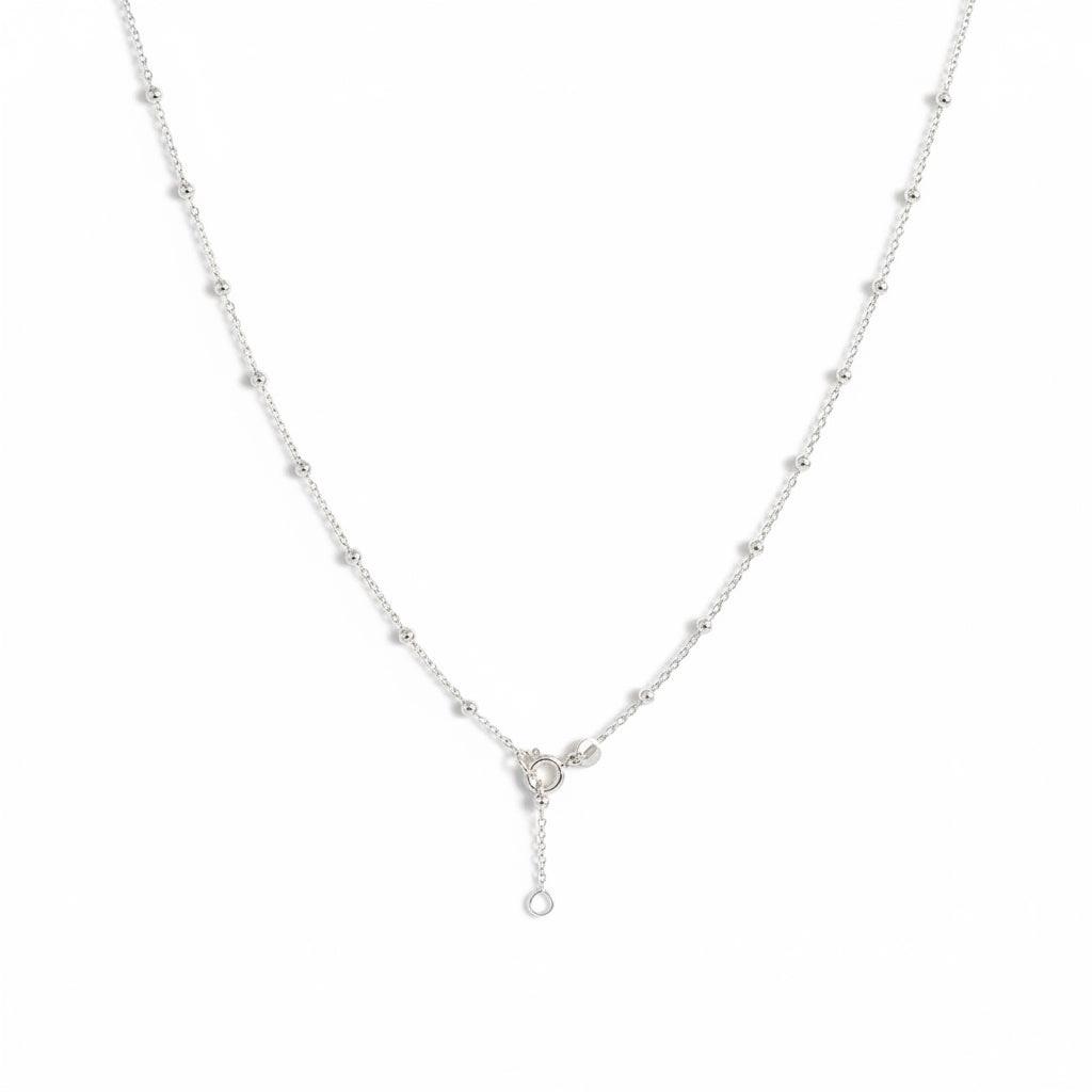925 Sterling Silver Faceted Drop Gemstone Pendant Necklace | Garnet