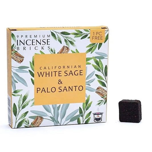 Ladrillos de incienso Aromafume de salvia blanca y palo santo