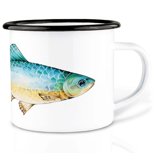 Enamel cup - Fish (Azur) 2