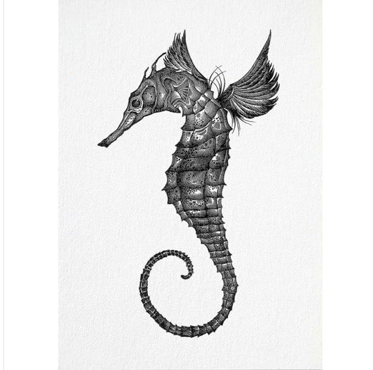 Postcard - Seahorse
