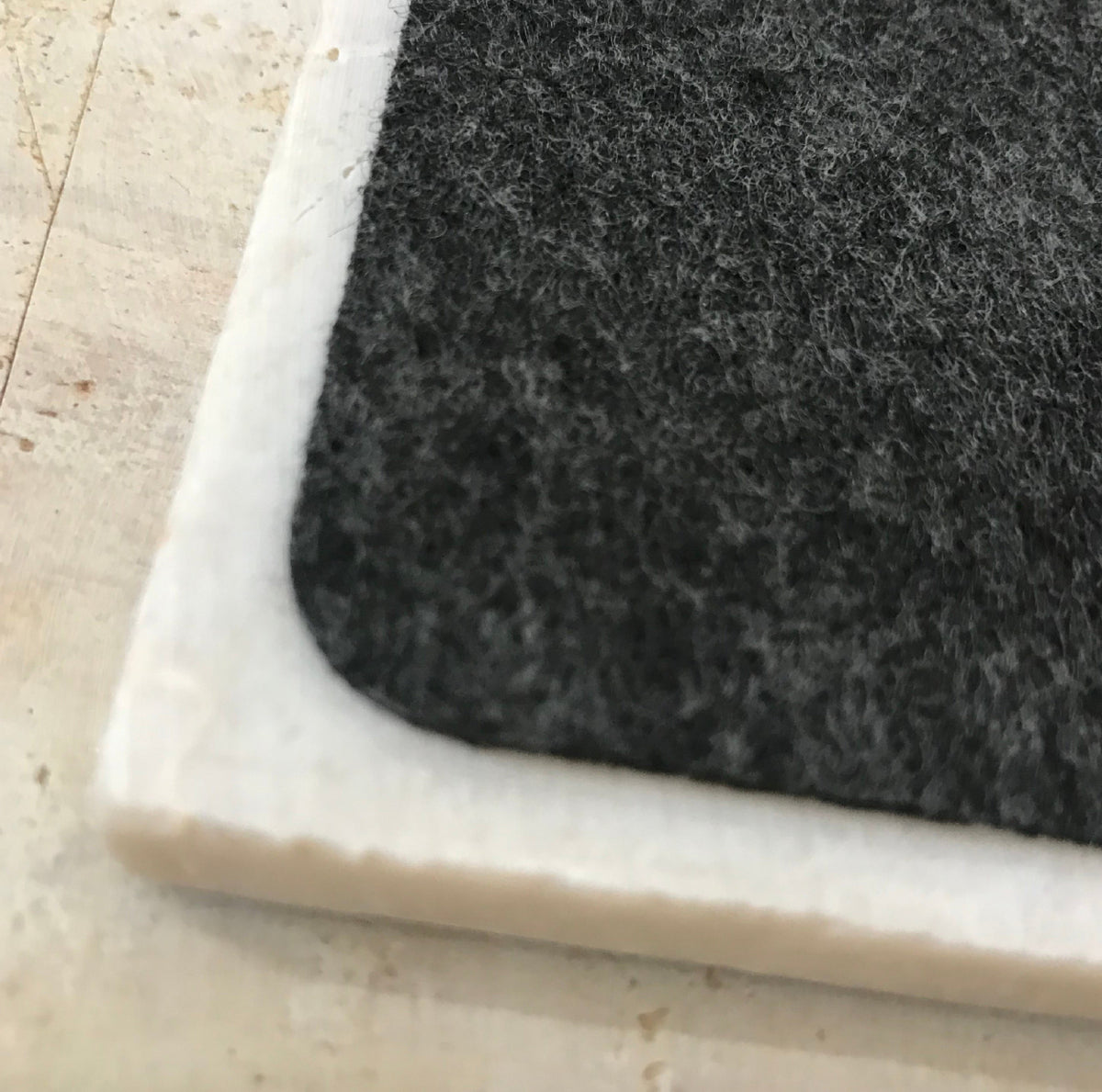 Natural stone art tile  "Sunny Daschund"