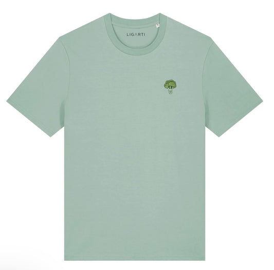 Best Organic Super Soft unisex T-shirt - Broccoli- Embroidered Motif