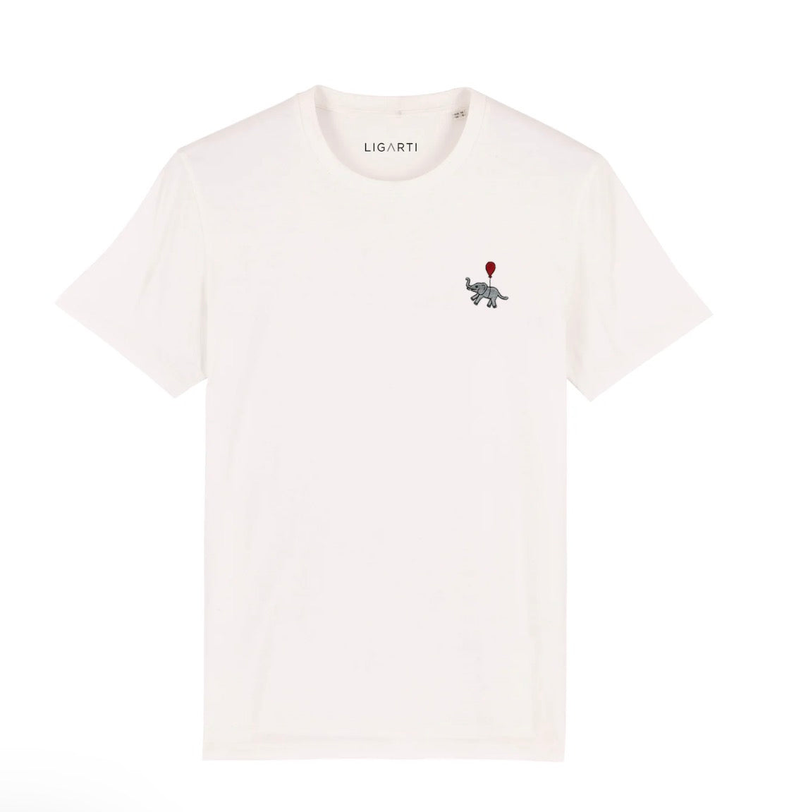 Best Organic Super Soft unisex T-shirt - Tuffi The Elephant - Embroidered Motif