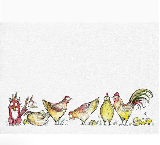 Postcard - Fox disguised as a Chicken