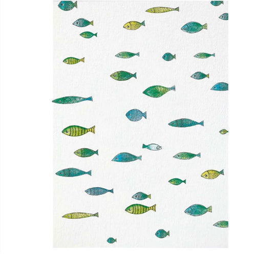 Postcard - Fish School