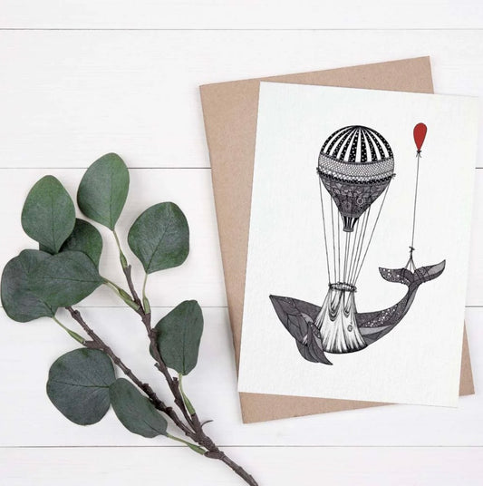 Postcard - Whale Balloon
