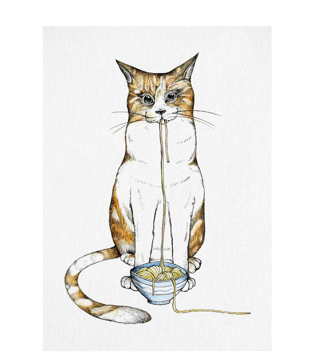Postcard - Ramen Cat