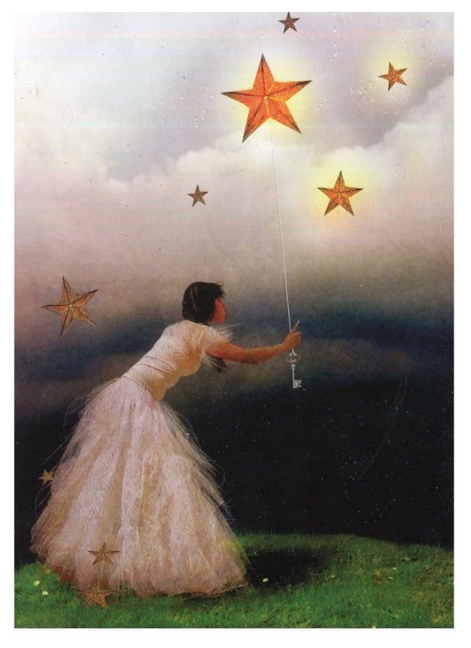 Key To The Stars Greeting Card (Birthday)