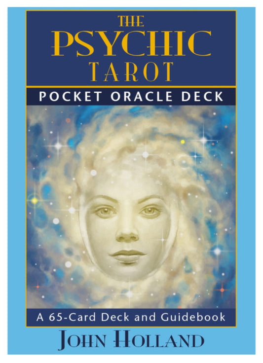Psychic Tarot Oracle Deck with 65 illustrated cards and guidebook in a keepsake tin